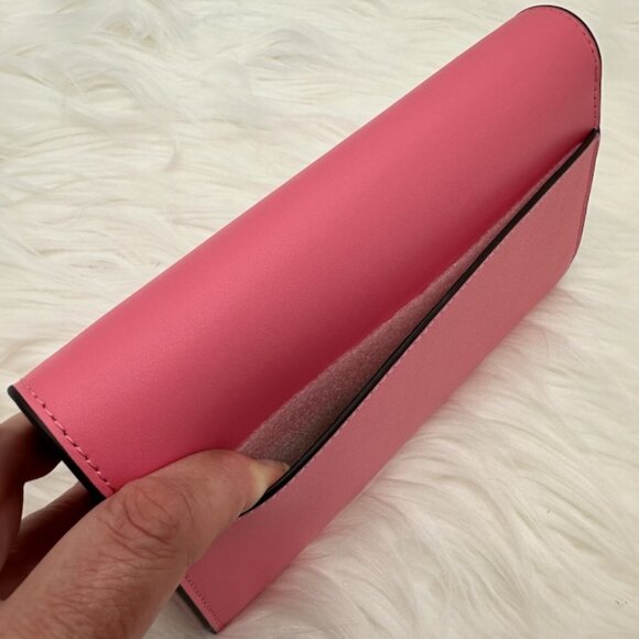 NWOT Kate Spade Gemma in Deep Hibiscus Smooth Leather Wallet on a Chain - Picture 7 of 15